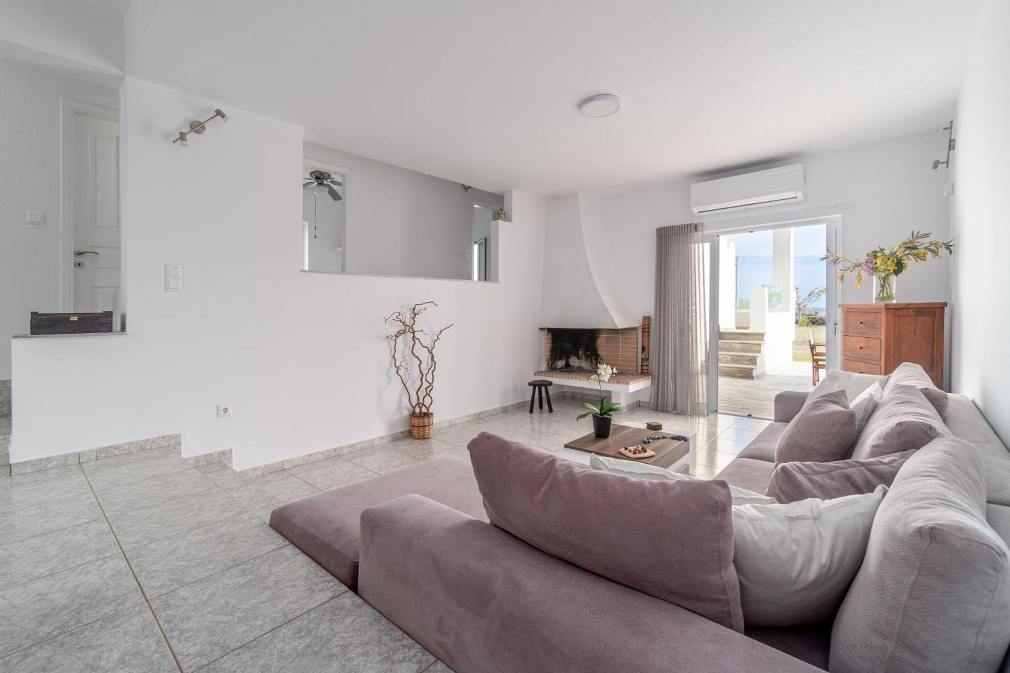 Legrena Beach House Kaap Soenion Kamer foto