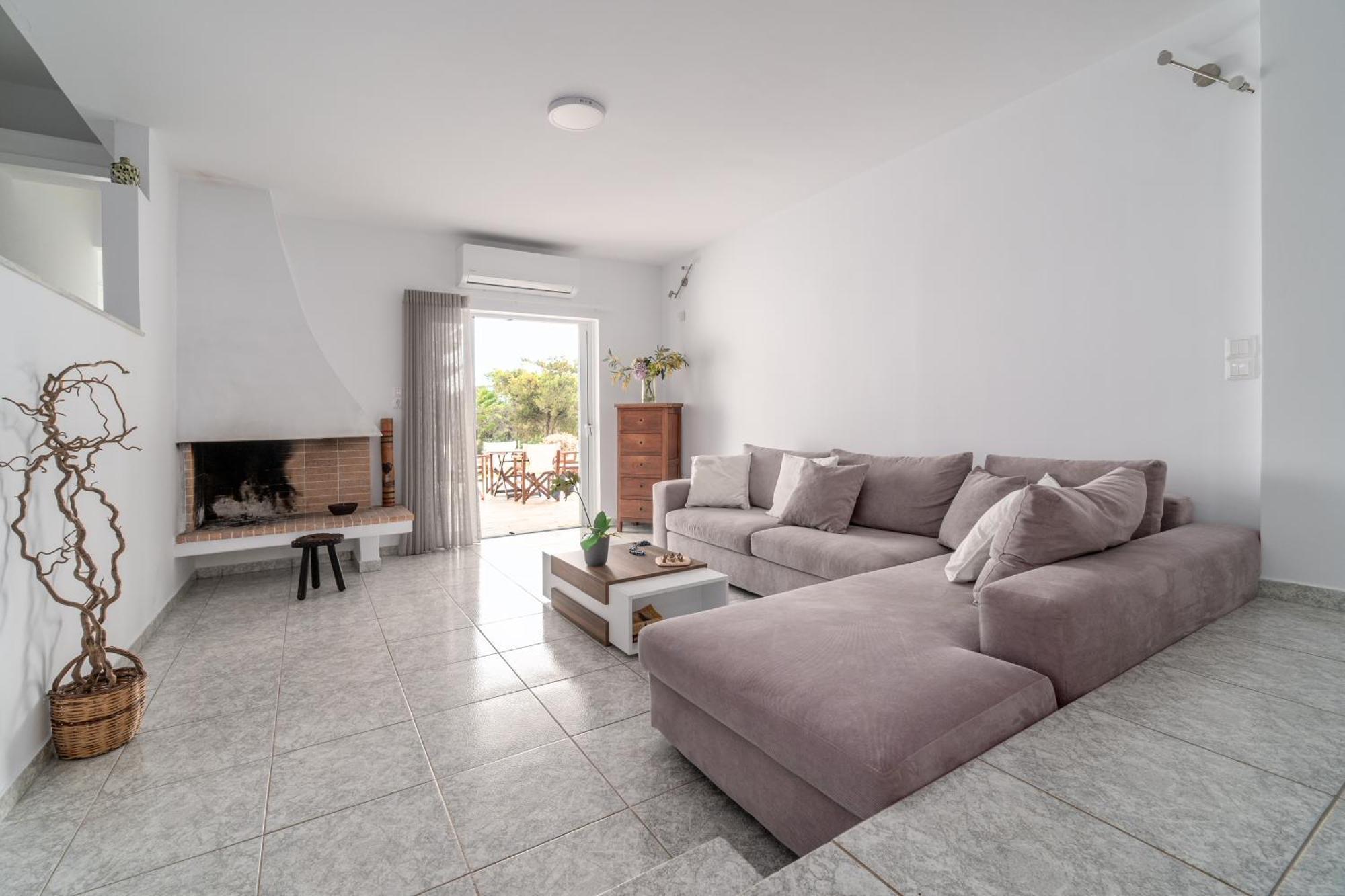 Legrena Beach House Kaap Soenion Kamer foto